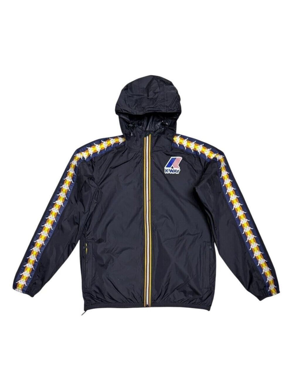K-WAY x KAPPA Jacket Le Vrai Claude Waterproof Designer Windbreaker Womens Small